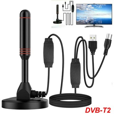 Digital DVB-T2 HD Antenne 36DBi Verstärker KabelFernsehkanäle Free TV-Programme
