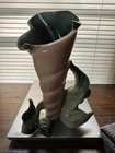 Vintage HULL EBB TIDE Fish And Shell Pottery Vase. 11" Tall