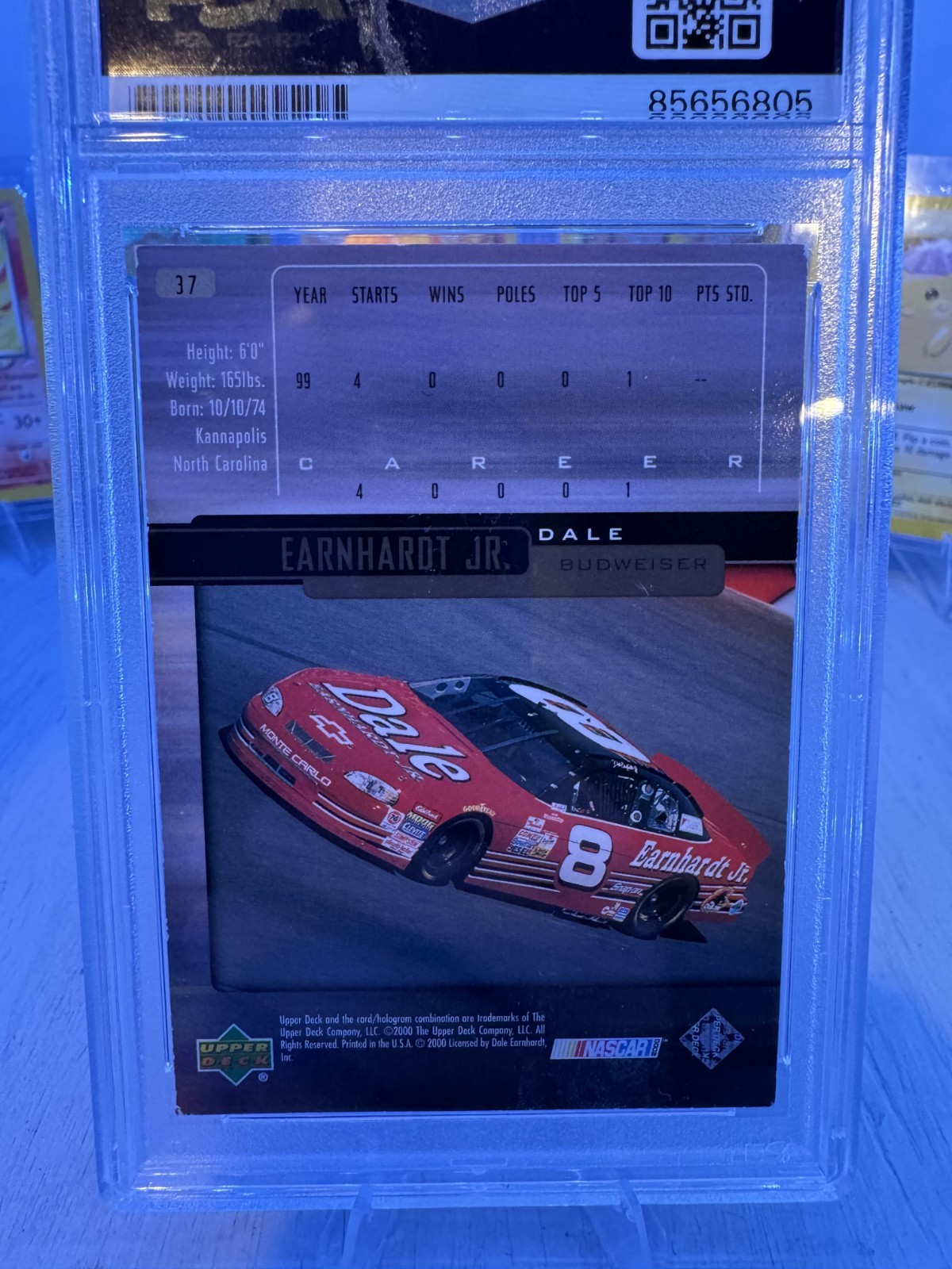 Dale Earnhardt Jr. Signed 2000 Upper Deck Victory Circle #37 RC (PSA/DNA Auth.) view 5