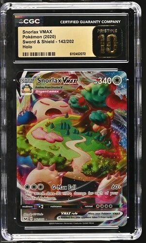 Snorlax VMAX 142/202 - Sword & Shield CGC 10 PRISTINE