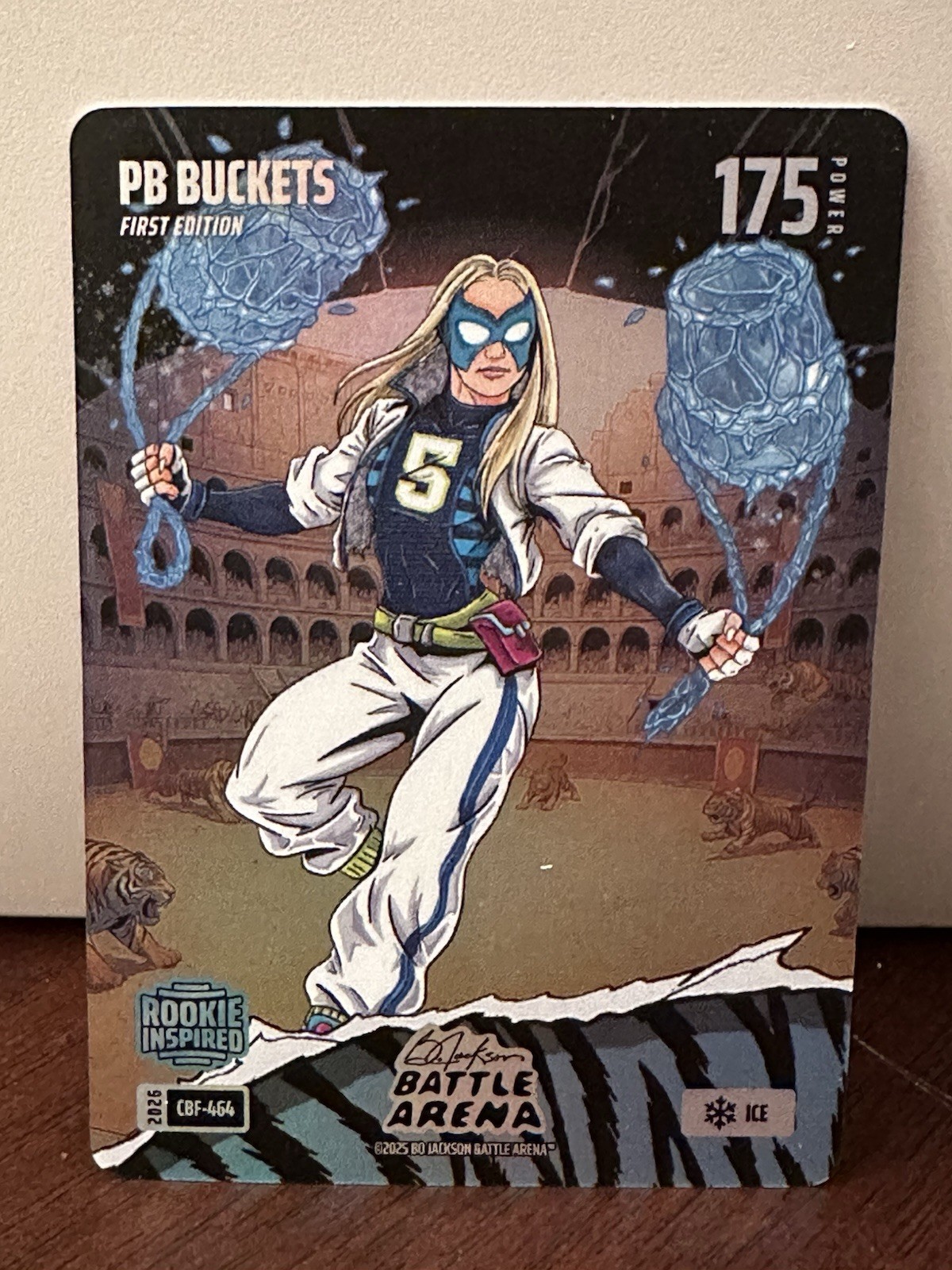 Bo Jackson Battle Arena PB Buckets Colosseum Ice! Case Hit! SSP! CBF-464