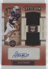 2022 Panini Legacy Futures Ruby 31/100 Jalen Tolbert #FD-JT Dual Patch Auto 0j3i