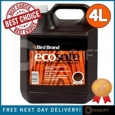 BIRD BRAND DARK BROWN ECOSOTE WOOD PRESERVER 4L FOR FUNGICIDAL ALGAE EXTERIOR