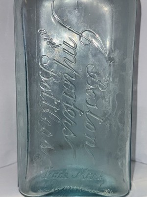 Vintage  Boston Imposter And Bottlers   1890s Glass Bottle