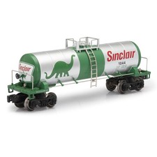 O Gauge Modern Tank Car - SINCLAIR CHROME - New Item - Never Ran - Free Shipping