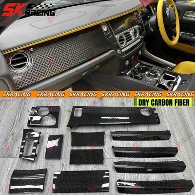 Fits Rolls-Royce Wraith 2014-21 Dry Carbon Fiber Interior Trim Kits Replacement