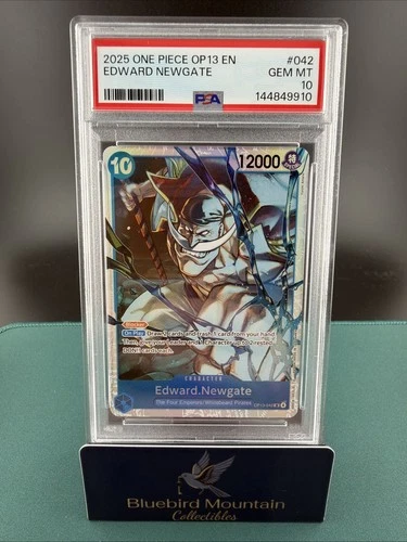 PSA 10 2025 ONEPIECE OP13 EN EDWARD NEWGATE #042