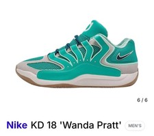 Nike KD 18 Midnight Turquoise/Phantom/Kinetic Green/Mint HV1992 301 SZ- 10.5 NWB