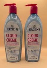2x Jergens Cloud Creme Breathable Body Lotion w/ Hyaluronic Complex 13 oz NEW
