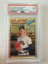 Marketplace image: 2026 Topps Heritage - Hurston Waldrep #145 SSP Chrome Superfractor 1/1 PSA 9