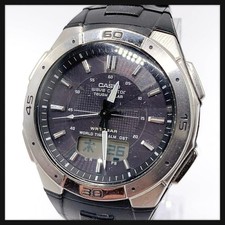 Working CASIO Wave Ceptor Men's Analog-Digital Watch Solar