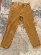 American Eagle Corduroy Pants Women's 12 Regular Fit Khaki Super Stretch Vintage