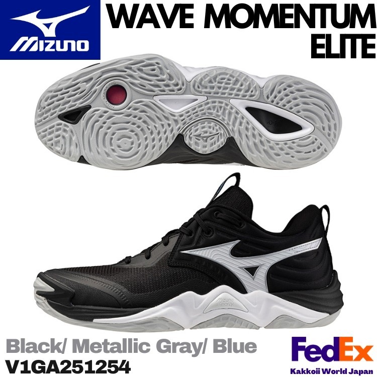 mizuno WAVE MOMENTUM ELITE 25cm 全日本　限定 Mizuno Wave Momentum Elite Black / White - Jul 2025