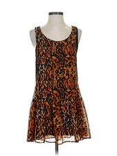 Minkpink Women Orange Casual Dress XS