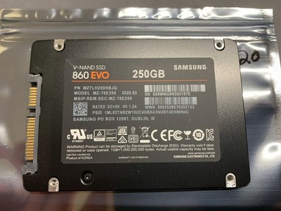 Samsung 860 EVO 250GB 2.5'' SATA SSD MZ-76E250 V-NAND