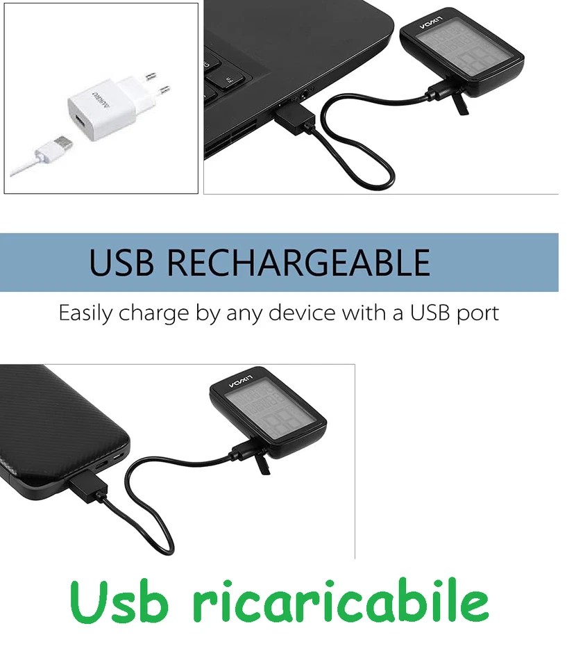 contachilometri Wireless Computer Bici Ciclocomputer CORSA MTB WI-FI senza filo - Immagine 4 di 4