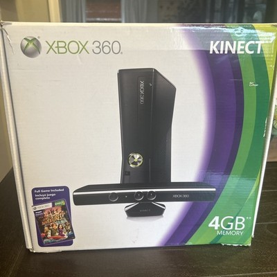 Xbox 360 Slim 4GB Console Kinect. New. Open Box.