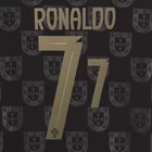 OFFICIAL RONALDO #7 2025 Portugal Black Special Edition Eusebio Print