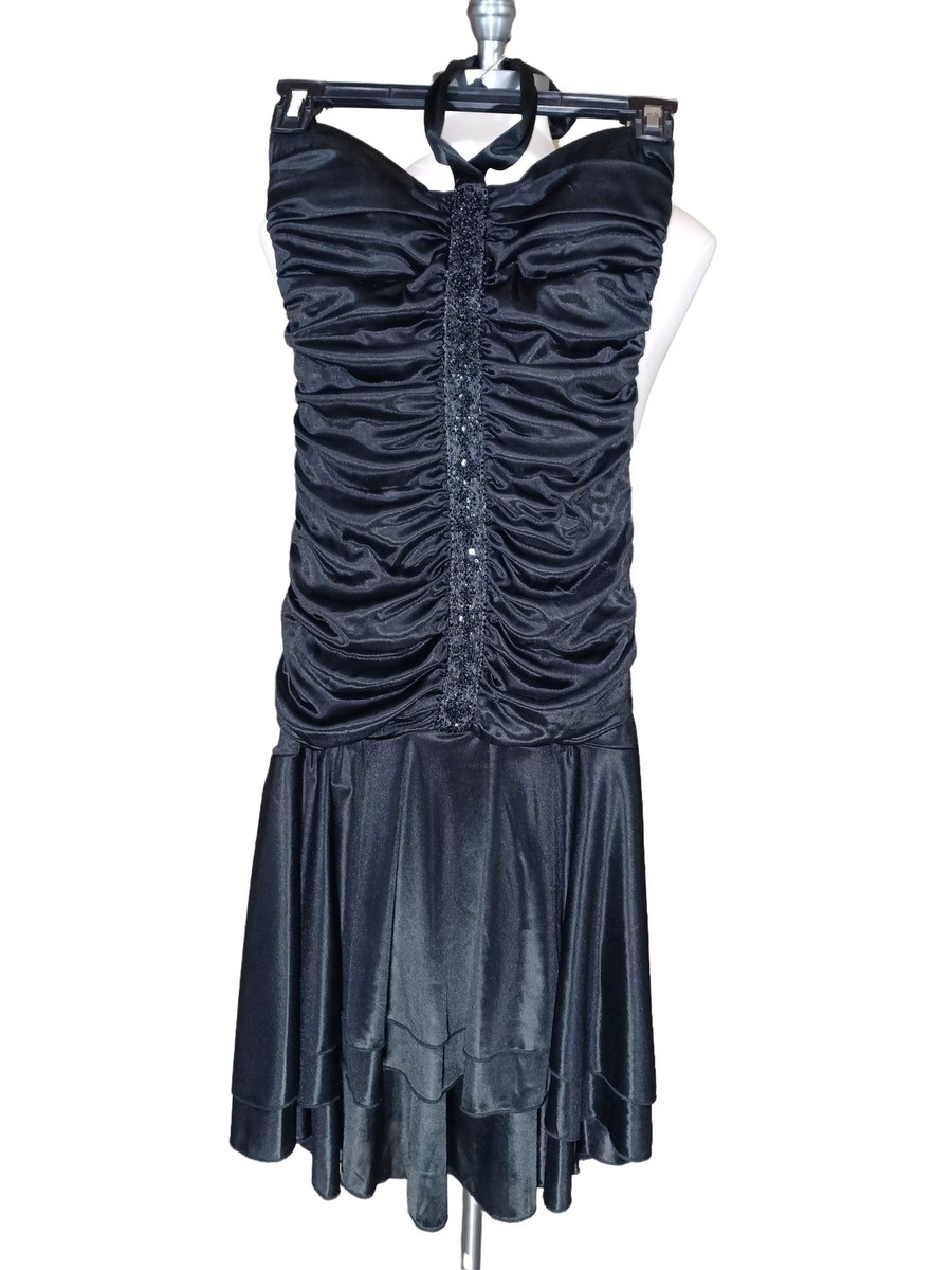 drop waist mini dresses Black Sleeveless Drop Waist Short Dress main image 1