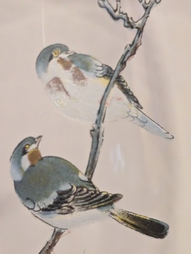 Vtg Williamsburg Clear Glass Candle Holder Chimney Cove Birds & Flowers 11 1/2" - Picture 4 of 6