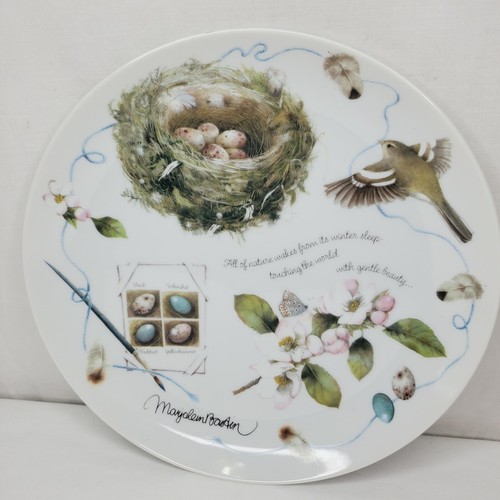 Vintage 1995 Marjolein Bastin Collectors Plate Building A Nest Bird Lovers USA - Picture 9 of 12