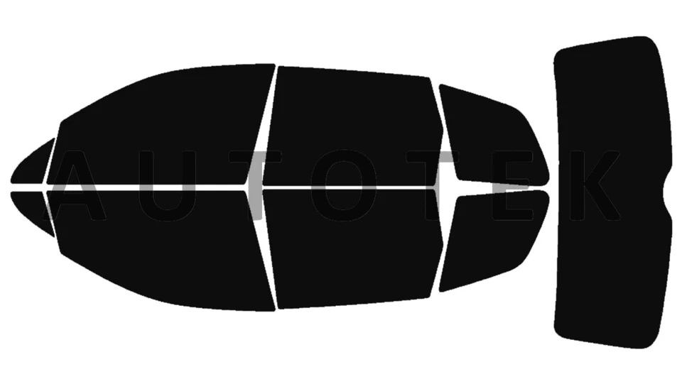 Película precortada para ventanas laterales cualquier tono para Volkswagen Touareg 2011-2018 Foto 2 de 4
