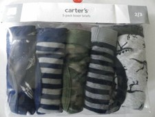 NIP Carter's Boy's Size 2-3 Camo Space Theme Dinosaur Boxer Briefs 5 PK