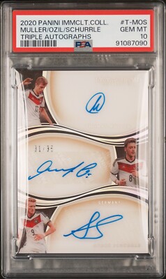 2020 PANINI IMMACULATE TRIPLE AUTO T-MOS OZILTHOMAS MULLER