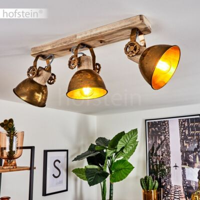 Drehbare Decken Lampen 3-flammig Flur Strahler Wohn Schlaf Raum Leuchten Vintage