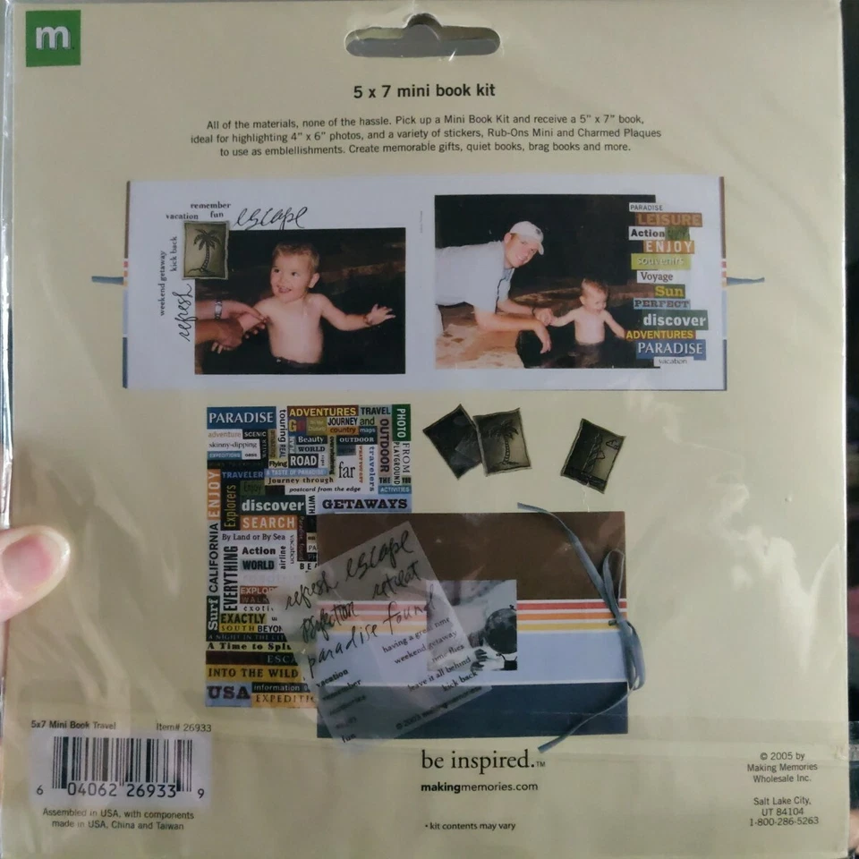 Kit de álbum de mini libro de viaje personalizado álbum de recortes Foto 3 de 3