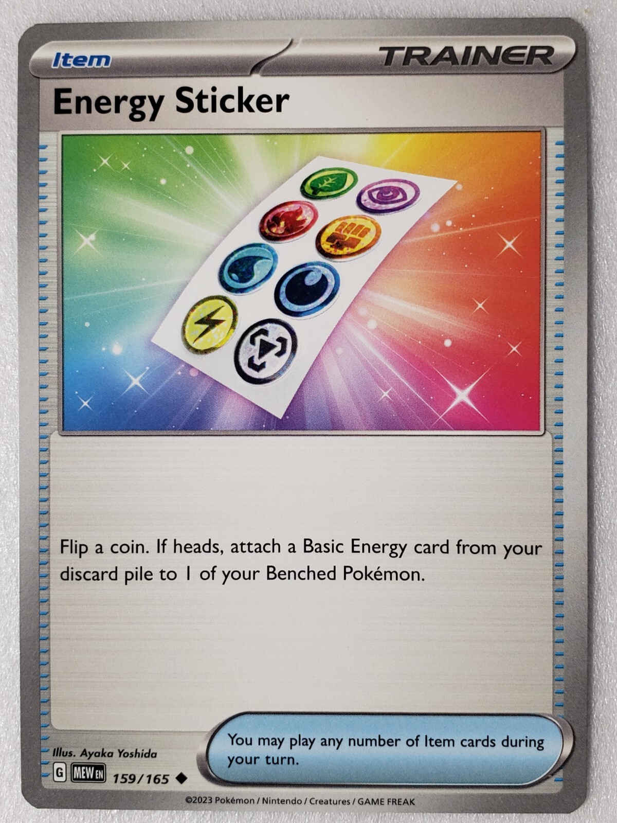 Energy Sticker 159/165 NM / M - 151 Scarlet Violet Pokemon Card $2 Combined Ship