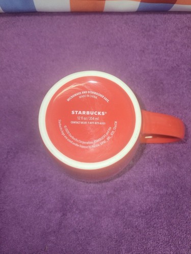 Starbucks Red Ceramic Coffee Mug 12 Oz 2020 - Picture 4 of 4