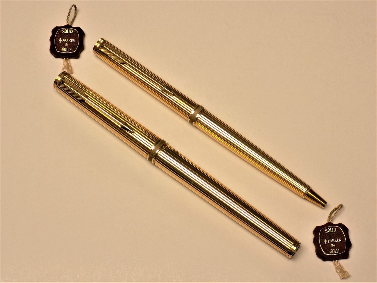 箱付 PARKER 18K 万年筆 The Premier Collection VINTAGE EXTREMELY RARE 18K SOLID GOLD PARKER PREMIER