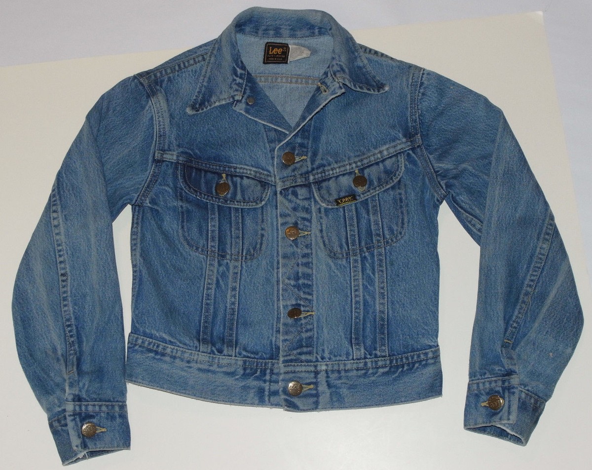 Lee RIDERS デニム Gジャン Boys 18 USED 80s VINTAGE BOY'S LEE RIDERS DENIM TRUCKER JACKET! UNION LABEL