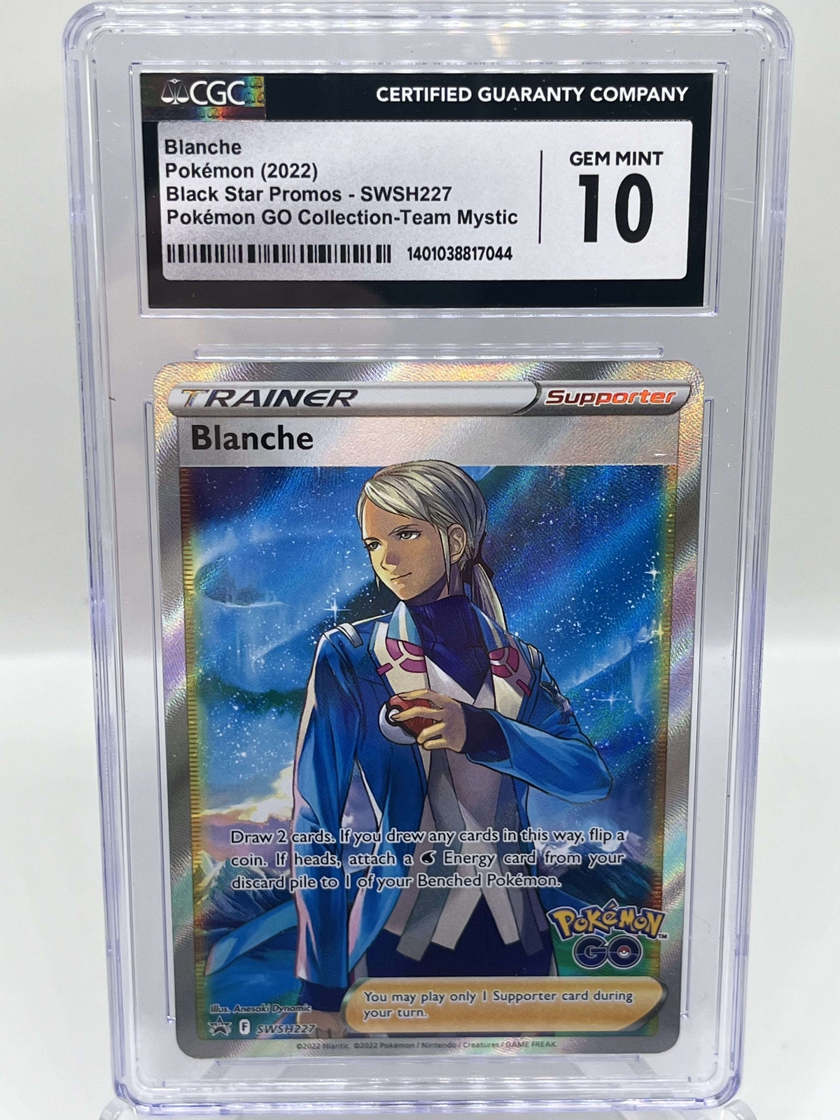Blanche SWSH227 Black Star Promo Holo Full Art Pokemon TCG Card CGC 10