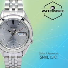 Seiko 5 Sports Silver Men's Watch - SNKL15K1 for sale online | eBay