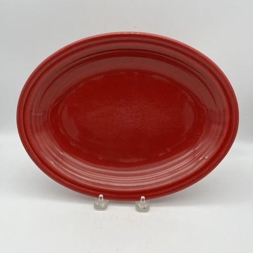 Fiestaware Scarlet Red Oval Platter Fiesta Homer Laughlin WV USA HLC
