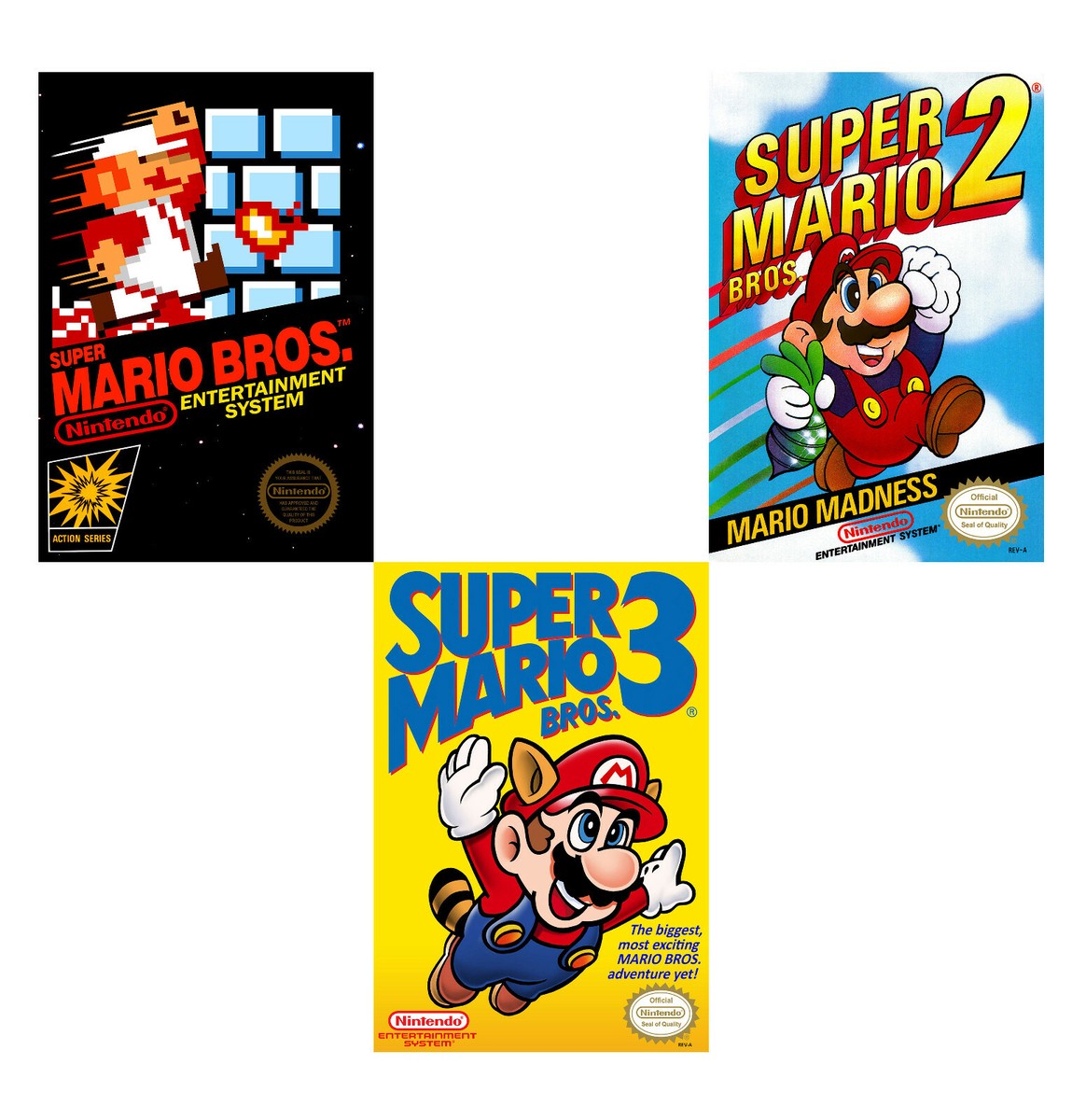 Super Mario Bros. 1 2 3 Video Game Poster 13x19 | eBay