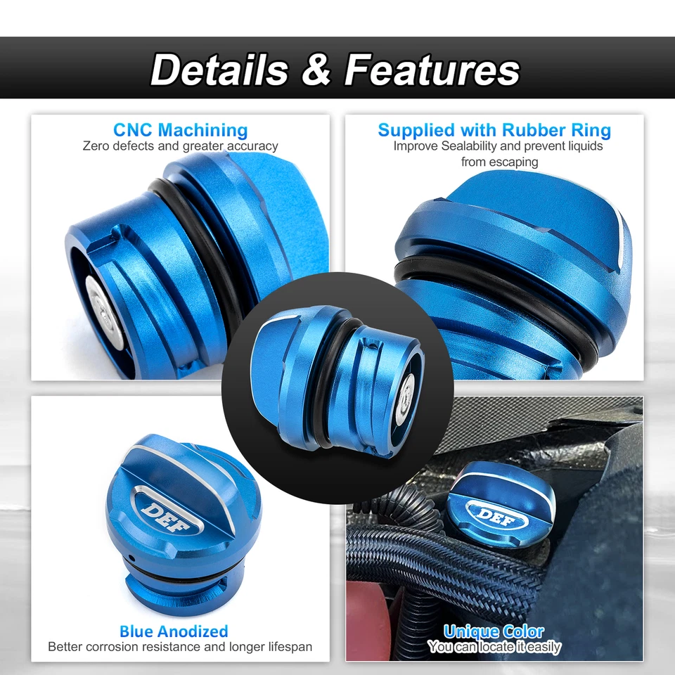 Diesel Exhaust Fluid DEF Cap For 10-19 Chevy Silverado GMC Sierra 2500HD/3500HD - Изображение 3 из 4