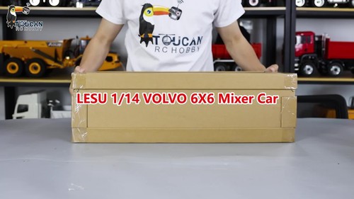 Camión mezclador LESU 1/14 6x6 metal RC cemento hormigón coche con motor de sonido ligero ESC - Vídeo 1 de 1