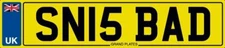 NUMBER PLATE SN INITIALS SN15 BAD REGISTRATION SN IS BAD STEVE SAM SEAN STU SJN
