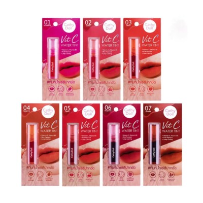 Cathy Doll Tint Lip Vit C Water Long Lasting Lipstick Kiss Proof Nourishment New