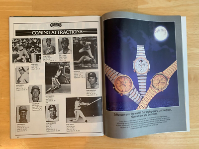 1984 SF GIANTS SOUVENIR SCOREBOOK COVER WITH 3 RETIRED NUMBERS | eBay