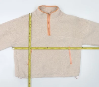 Dunnes Stores Damen beige Fleece Half Zip Jacke Größe 14 - Bild 1 von 4