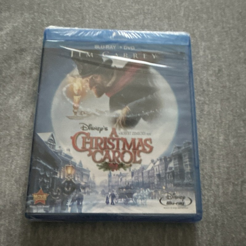 Disney A Christmas Carol Blu-ray+DVD 2-Disc PG Family Jim Carrey Zemeckis