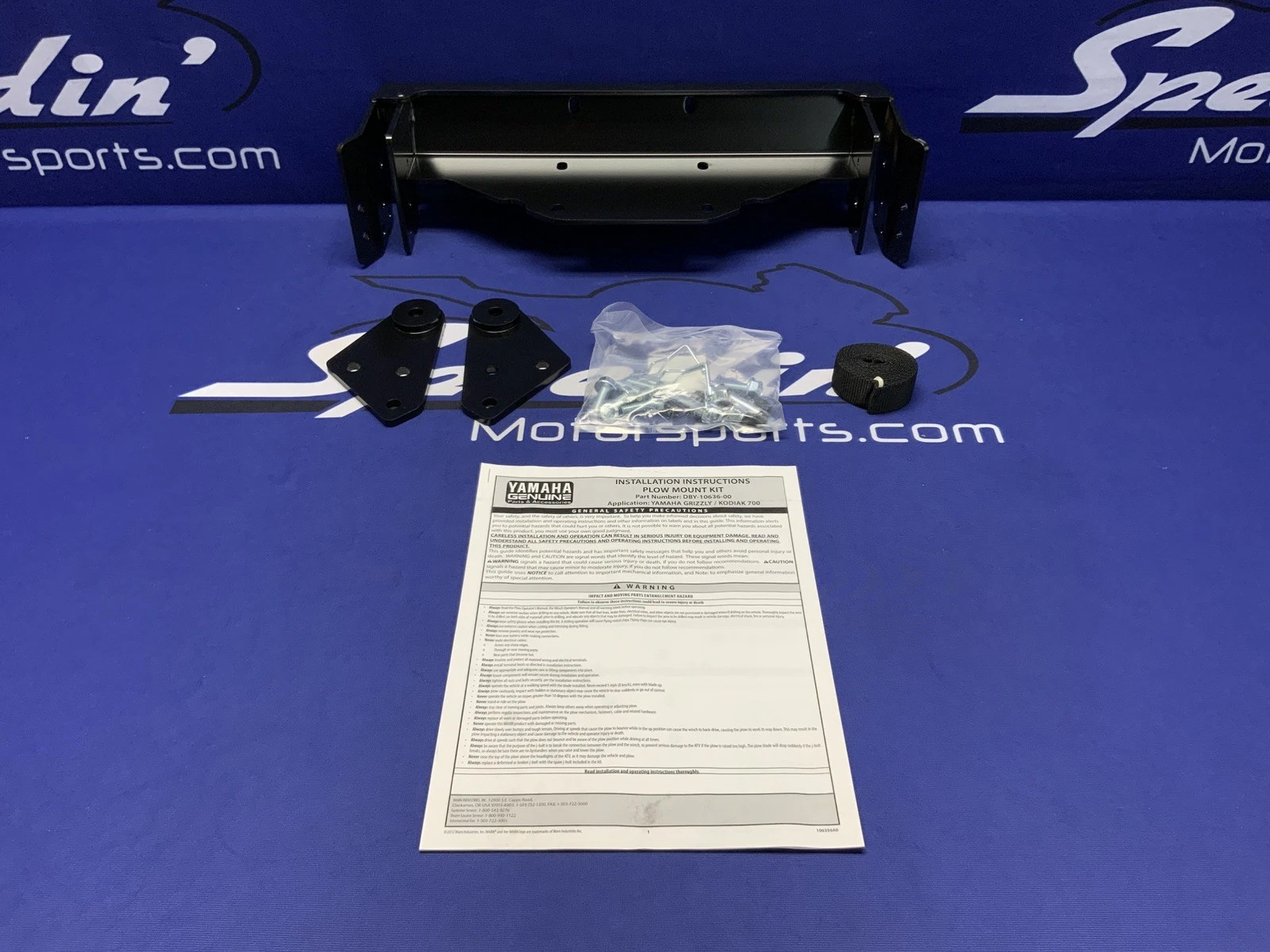 WARN Snow Plow Mount Kit Yamaha Grizzly EPS 2018-2025 OEM DBY-10636-00-00