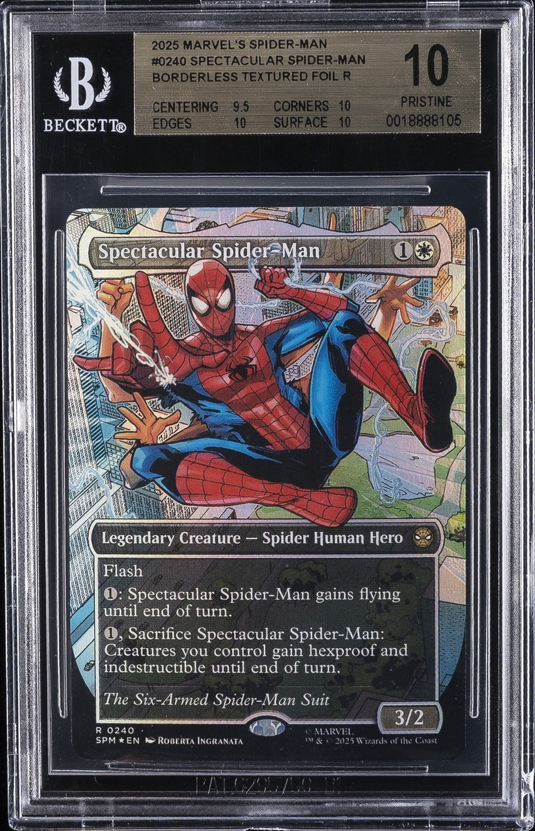 2025 MTG MARVEL'S SPIDER-MAN TEXTURED FOIL #0240 SPECTACULAR
