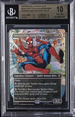 2025 MTG MARVEL'S SPIDER-MAN TEXTURED FOIL #0240 SPECTACULAR