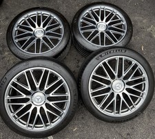 23” MERCEDES AMG GLS63 WHEELS RIMS OEM FACTORY SET OF 4 Silver 2024 2025 2026