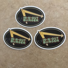 3 New In N Out Burger Hamburger Sticker Stickers